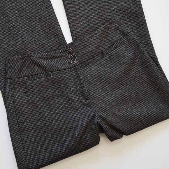 WHITE HOUSE BLACK MARKET Size 2 Black Gray Dress Pants Trousers Slacks - Picture 2 of 5